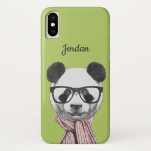 Capa Para iPhone Da Case-Mate O urso de panda pronto do inverno   adiciona seu