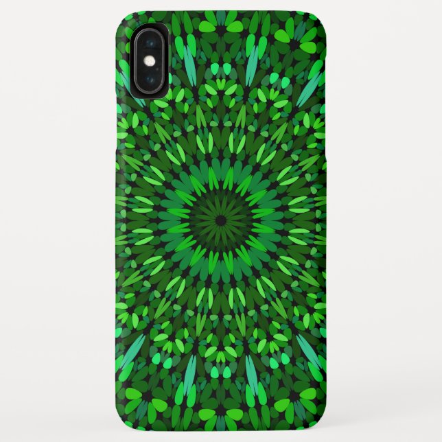 Capa Para iPhone, Case-Mate O verde deixa a mandala (Verso)