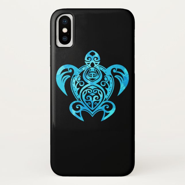 Capa Para iPhone, Case-Mate Ocean Blue Tribal Hawaiai (Verso)