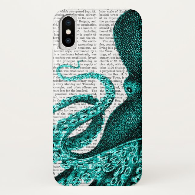 Capa Para iPhone, Case-Mate Octopus Green Half (Verso)