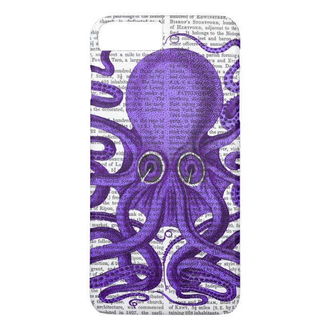 Capa Para iPhone, Case-Mate Octopus púrpura (Verso)