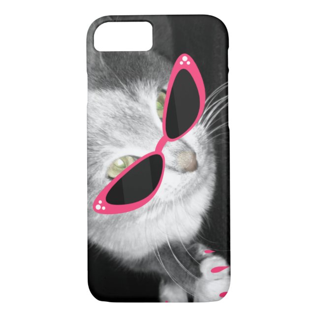 Capa Para iPhone, Case-Mate Óculos de sol do gato eu telefono ao caso 5 (Verso)