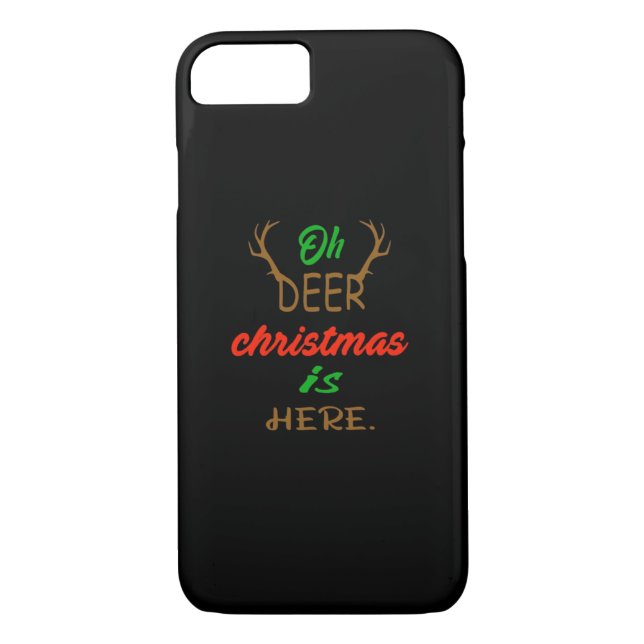 Capa Para iPhone, Case-Mate Oh Deer Christmas Celebration Holiday Design (Verso)