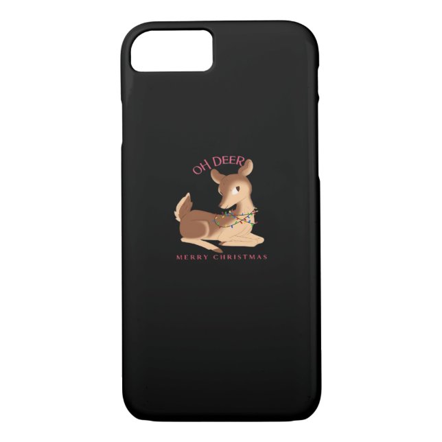 Capa Para iPhone, Case-Mate Oh Deer Christmas Modern Design  (Verso)