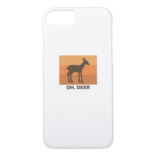 Capa Para iPhone, Case-Mate Oh Deer Classic Simple Design  (Verso)