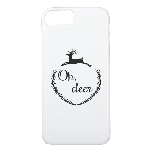 Capa Para iPhone, Case-Mate Oh Deer Funny Style Design  (Verso)