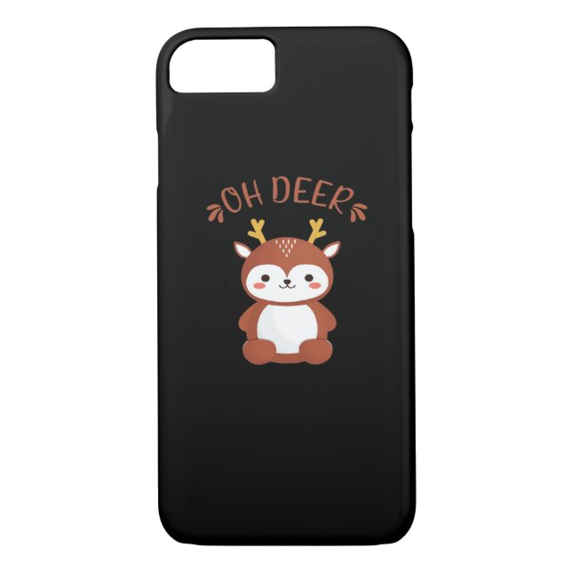 Capa Para iPhone, Case-Mate Oh Deer Kawaii Deer Playful Art Style  (Verso)