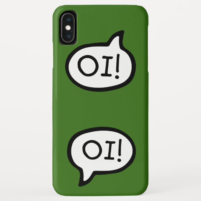 Capa Para iPhone, Case-Mate OI! Saudação em Língua Portuguesa, Bolha de Discur (Verso)