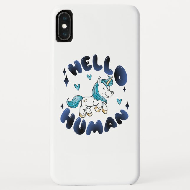 Capa Para iPhone, Case-Mate Olá humano Bela Unicórnio (Verso)