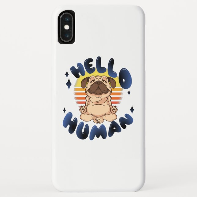 Capa Para iPhone, Case-Mate Olá humano Cão meditando yoga (Verso)