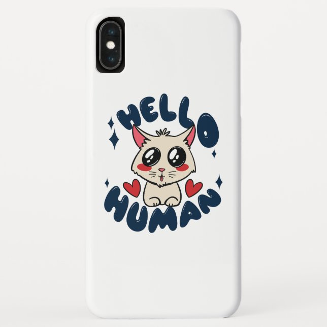 Capa Para iPhone, Case-Mate Olá humano Gato Fofo (Verso)