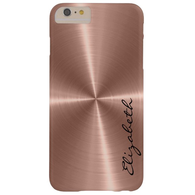 Capa Para iPhone, Case-Mate Olhar de aço inoxidável de bronze do metal (Verso)