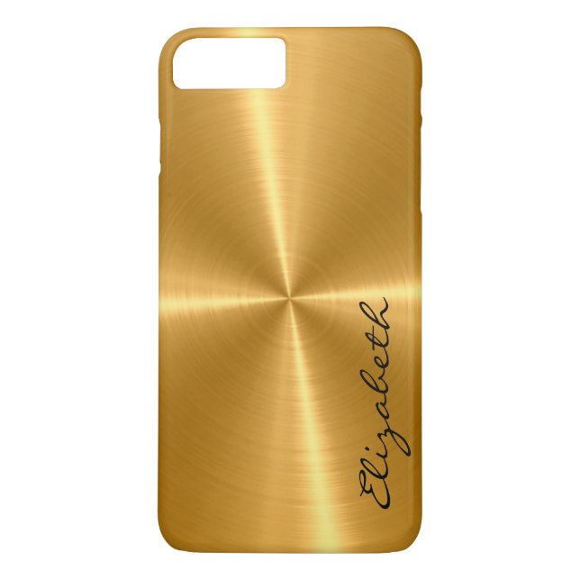 Capa Para iPhone, Case-Mate Olhar de aço inoxidável Dourado do metal (Verso)