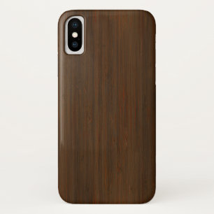 Capa Para iPhone Da Case-Mate Olhar de madeira de bambu da grão de Brown da noz