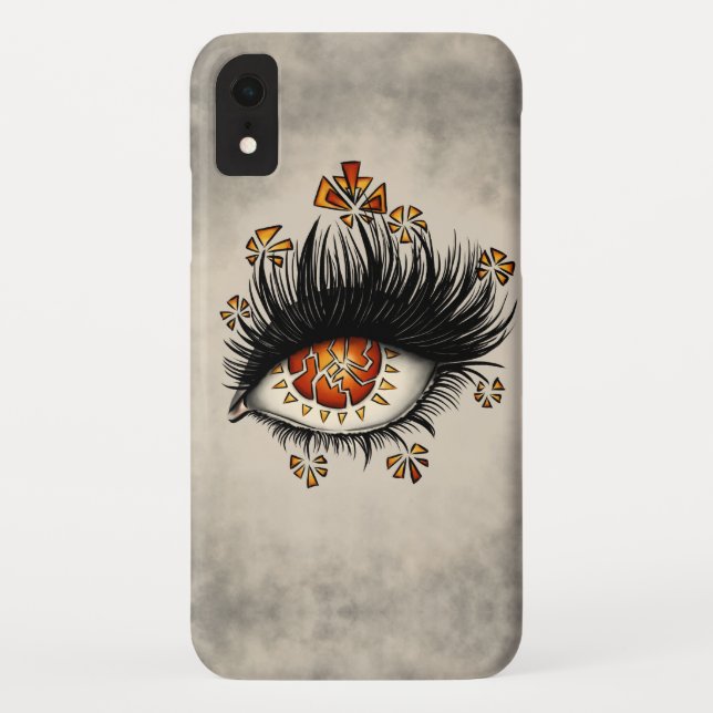 Capa Para iPhone, Case-Mate Olho Estranho Da Arte Digital De Lava (Verso)