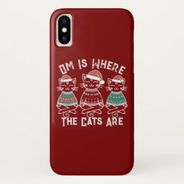 Capa Para iPhone Da Case-Mate Om É Onde Os Gatos Estão Feriados