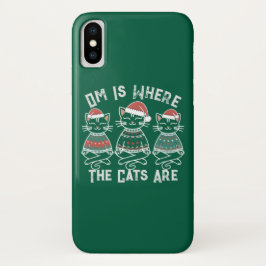 Capa Para iPhone Da Case-Mate Om É Onde Os Gatos Estão Feriados