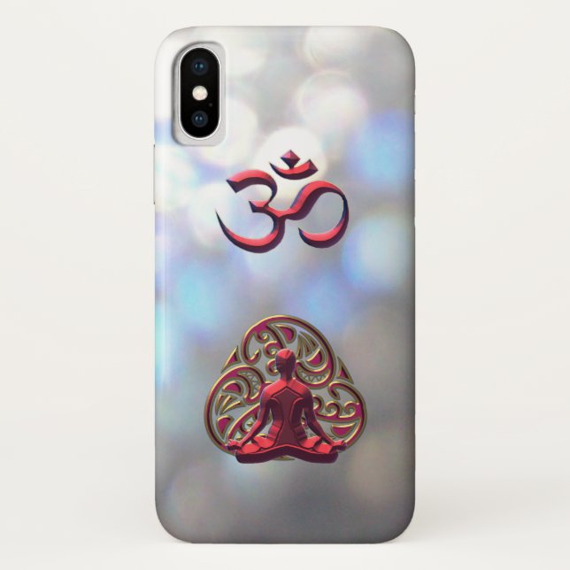 Capa Para iPhone, Case-Mate OM-Símbolo celta real da meditação para o iPhone X (Verso)