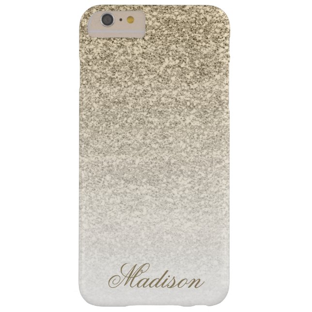 Capa Para iPhone, Case-Mate Ombre Dourada Glitter iPhone 6+ Case (Verso)