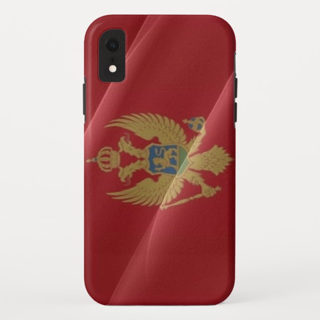 Capa Para iPhone, Case-Mate Onda de bandeira do Montenegro - (Verso)