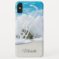Onda de Praia Personalizada Nome