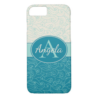 Capa iPhone 8/ 7 Ondas Aqua Personalizadas