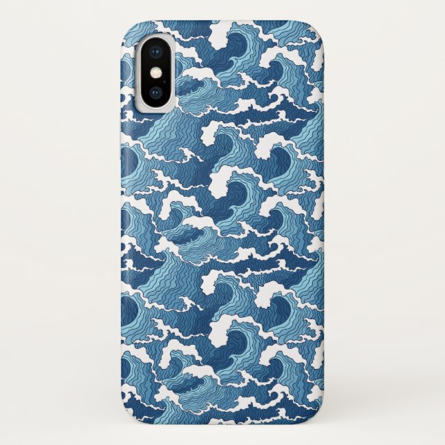 Capa Para iPhone, Case-Mate Ondas do abstrato (Verso)