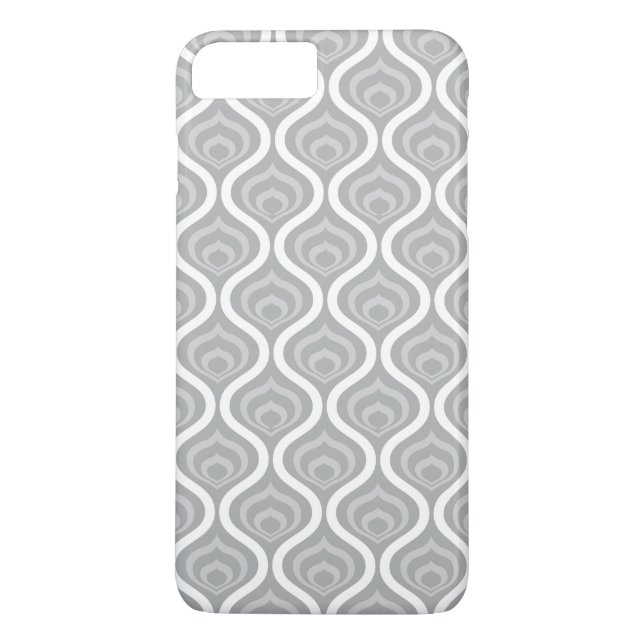 Capa Para iPhone, Case-Mate Ondas Retro Cinza (Verso)
