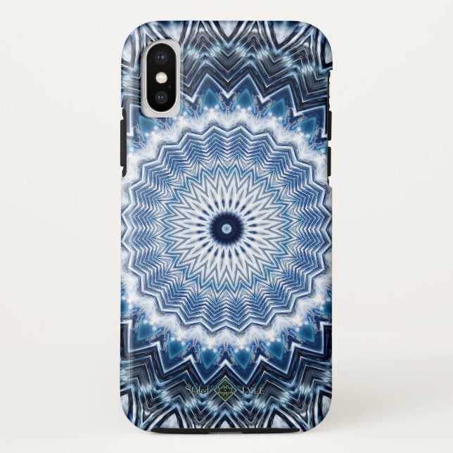 Capa Para iPhone, Case-Mate Ondulações Prateadas Mandala 2 (Verso)
