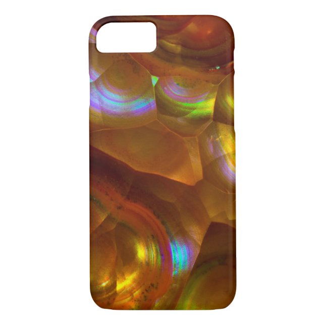 Capa Para iPhone, Case-Mate Opal de fogo laranja iridescente (Verso)
