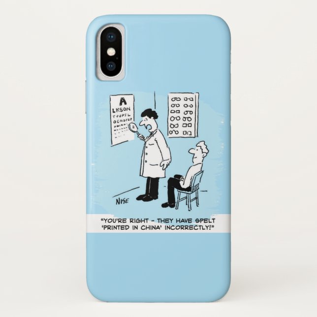 Capa Para iPhone, Case-Mate Óptico verifica ortografia no gráfico de parede óp (Verso)