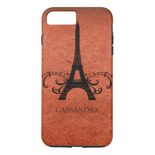 Capa Para iPhone Da Case-Mate Orange Vintage French Flourish