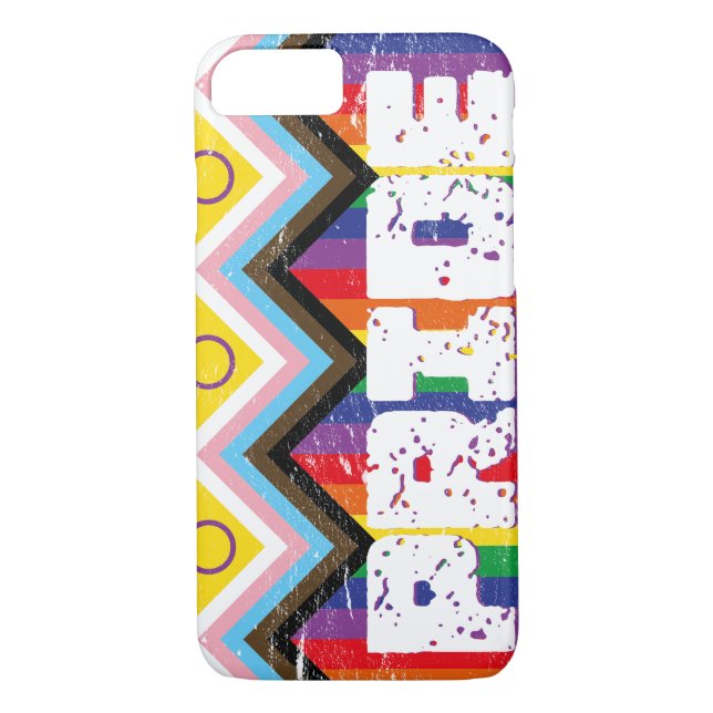 Capa Para iPhone, Case-Mate Orgulho de progresso LGBTQ (Verso)