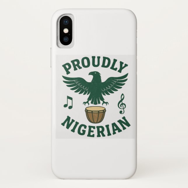 Capa Para iPhone, Case-Mate Orgulhosamente Caso Nigeriano – Ousado. Forte. Sem (Verso)