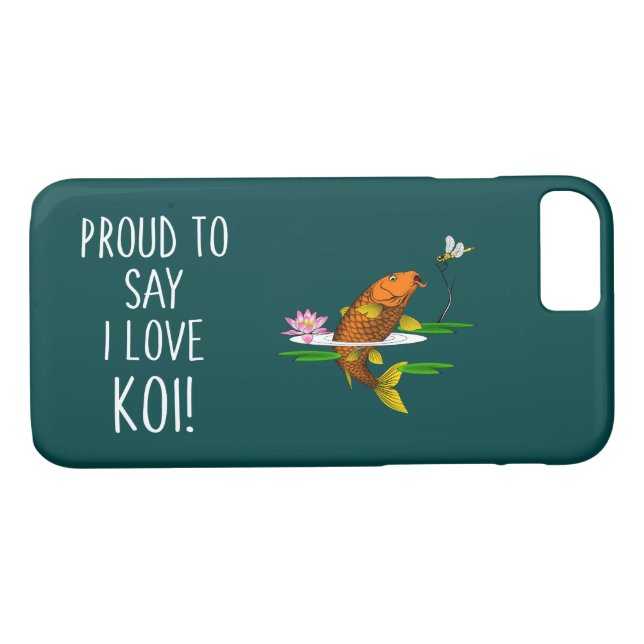 Capa Para iPhone, Case-Mate Orgulhoso de dizer que amo Koi! (Verso (Horizontal))