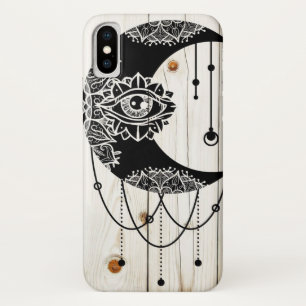 Capa Para iPhone Da Case-Mate Ornamentado de olho negro mandala madeira desbotad