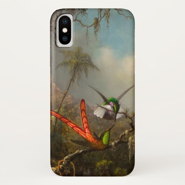 Capa Para iPhone, Case-Mate Orquídea com dois beija-flores (Verso)