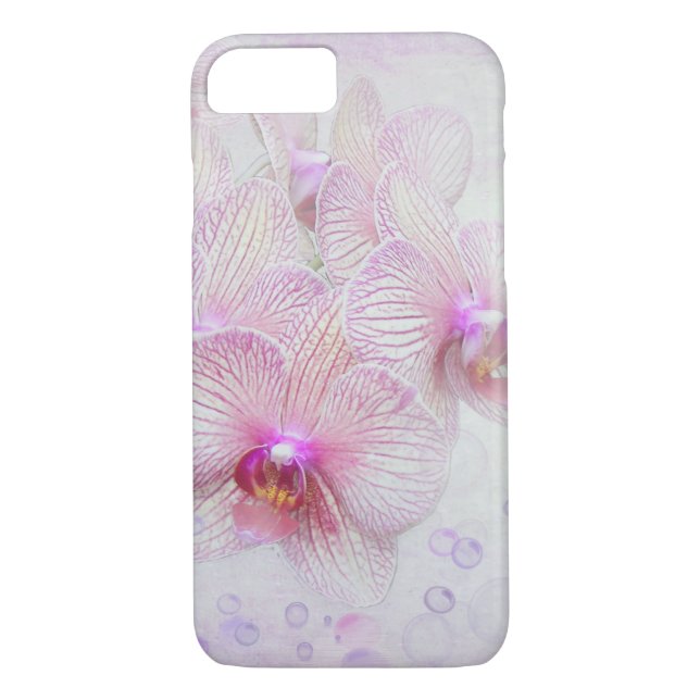 Capa Para iPhone, Case-Mate orquídeas rosa e bolhas (Verso)