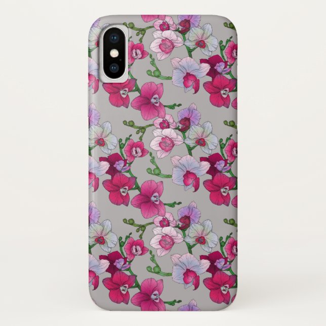 Capa Para iPhone, Case-Mate Orquídeas Rosa Em Sangue (Verso)