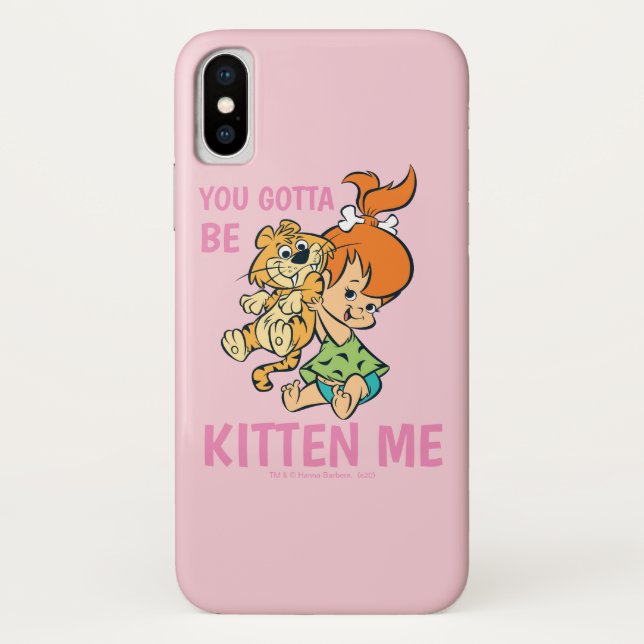 Capa Para iPhone, Case-Mate Os Flintstones | Pebbles e seu tigre (Verso)