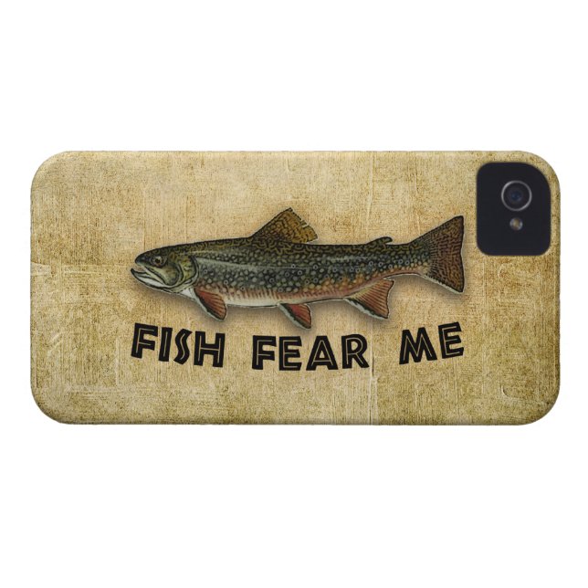 Capa Para iPhone, Case-Mate Os peixes temem-me pesca engraçada (Verso Horizontal)