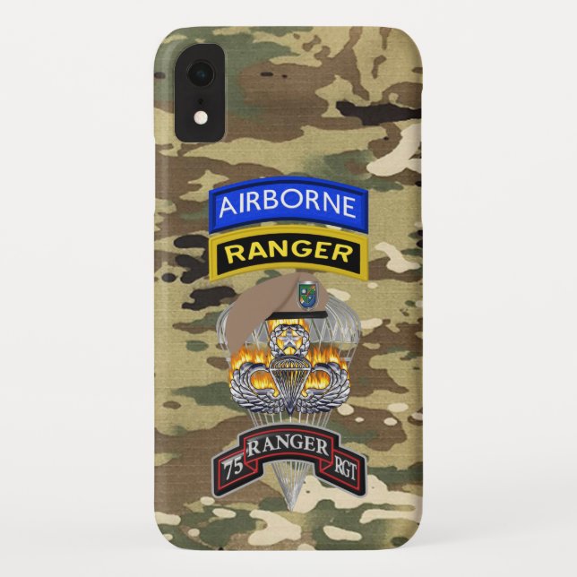 Capa Para iPhone, Case-Mate “Os Rangers Lideram o Caminho” 75º Regimento Range (Verso)
