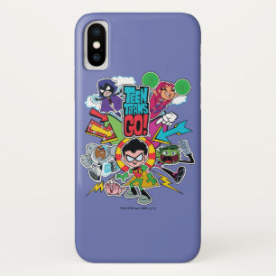 Capa Para iPhone Da Case-Mate Os titã adolescentes vão! gráfico da seta da