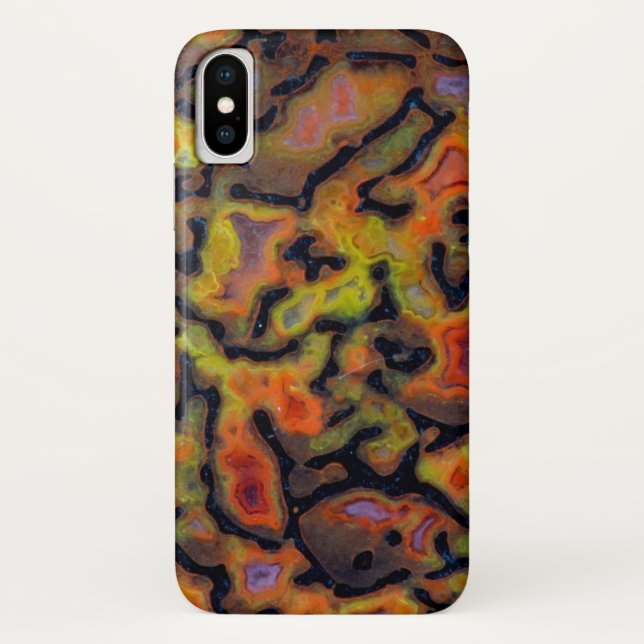 Capa Para iPhone, Case-Mate Osso de Dinossauro Petrificado Laranja (Verso)