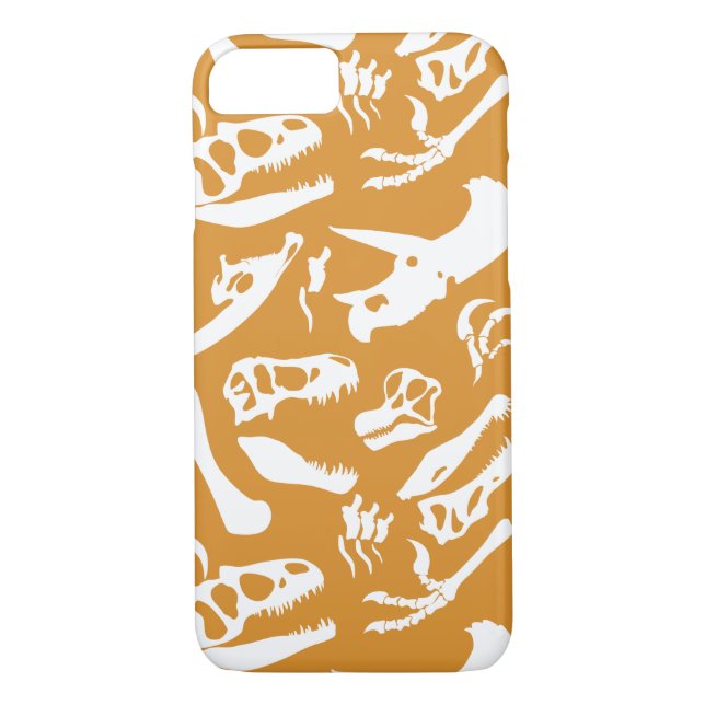 Capa Para iPhone, Case-Mate Ossos do Dinossauro (Dourado) (Verso)