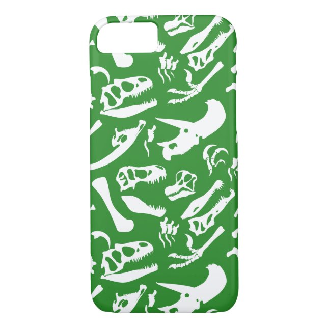 Capa Para iPhone, Case-Mate Ossos do Dinossauro (Verde) (Verso)