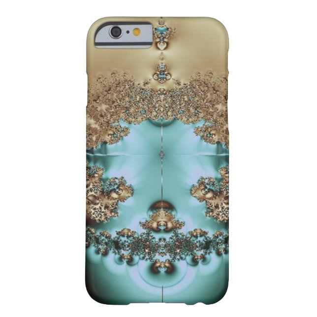 Capa Para iPhone, Case-Mate Ouro e Aqua reais elegantes (Verso)
