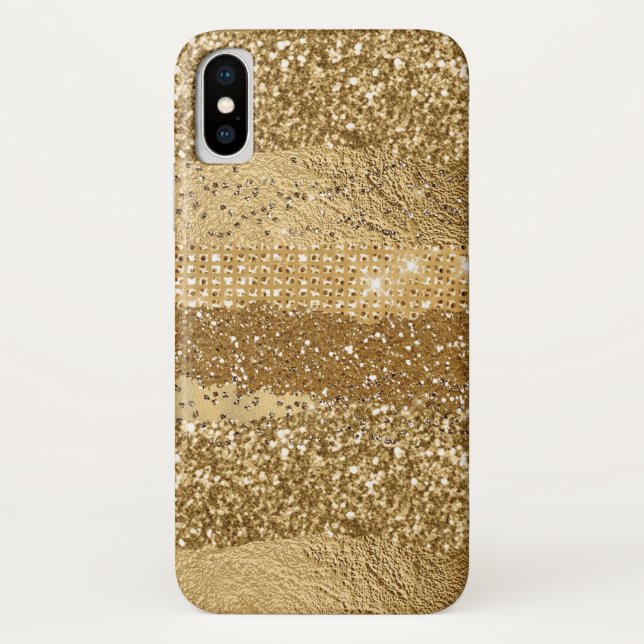 Capa Para iPhone, Case-Mate Ouro Glam iPhone X Case (Verso)