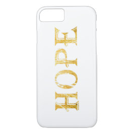 Capa iPhone 8/ 7 Ouro Hope Text Apple iPhone 7, mal lá