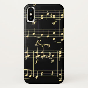 Capa Para iPhone Da Case-Mate Ouro musical em preto